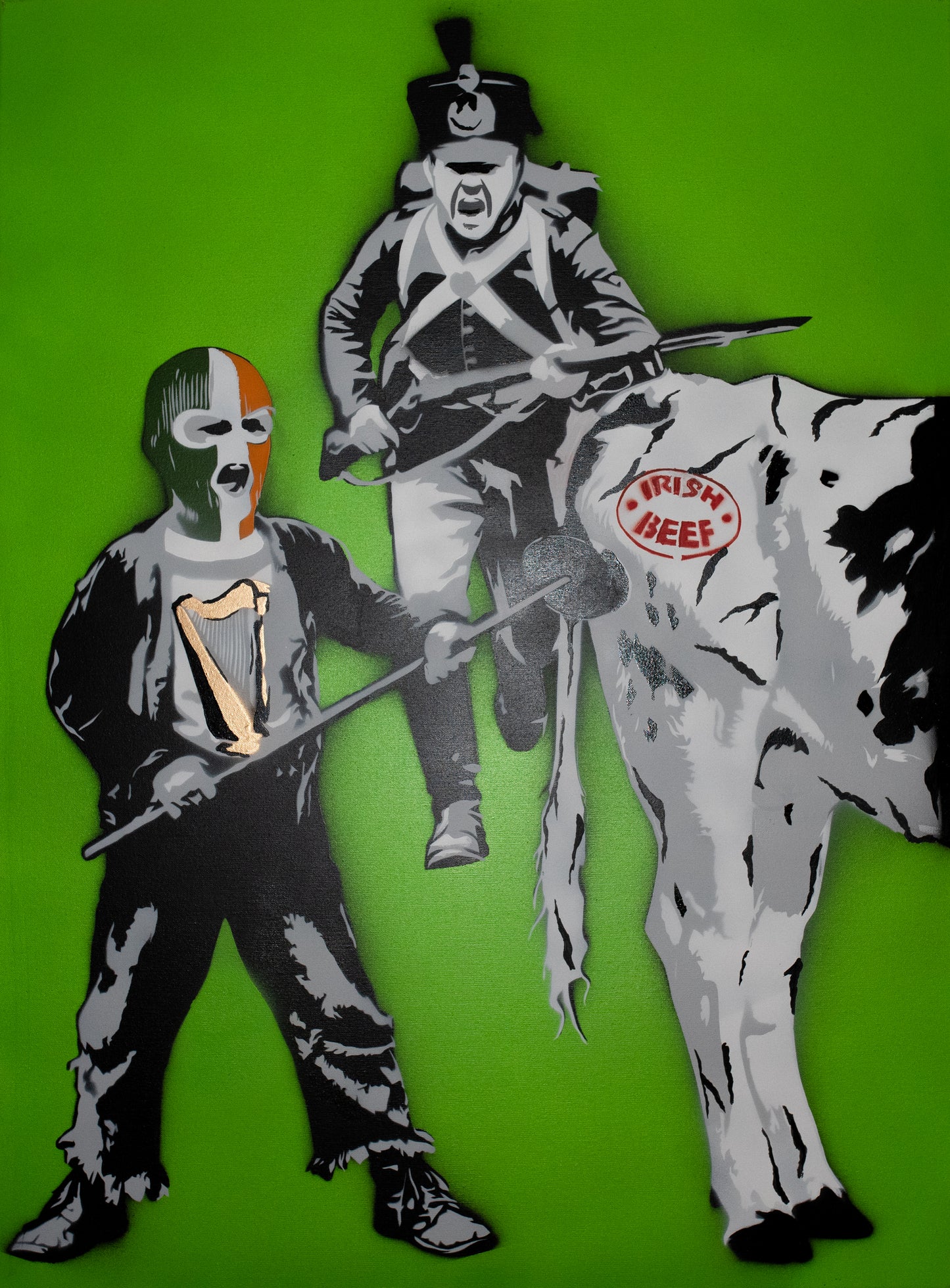 Original Artwork + Limited Edition Print "Fintan, 7, Irish Beef I"