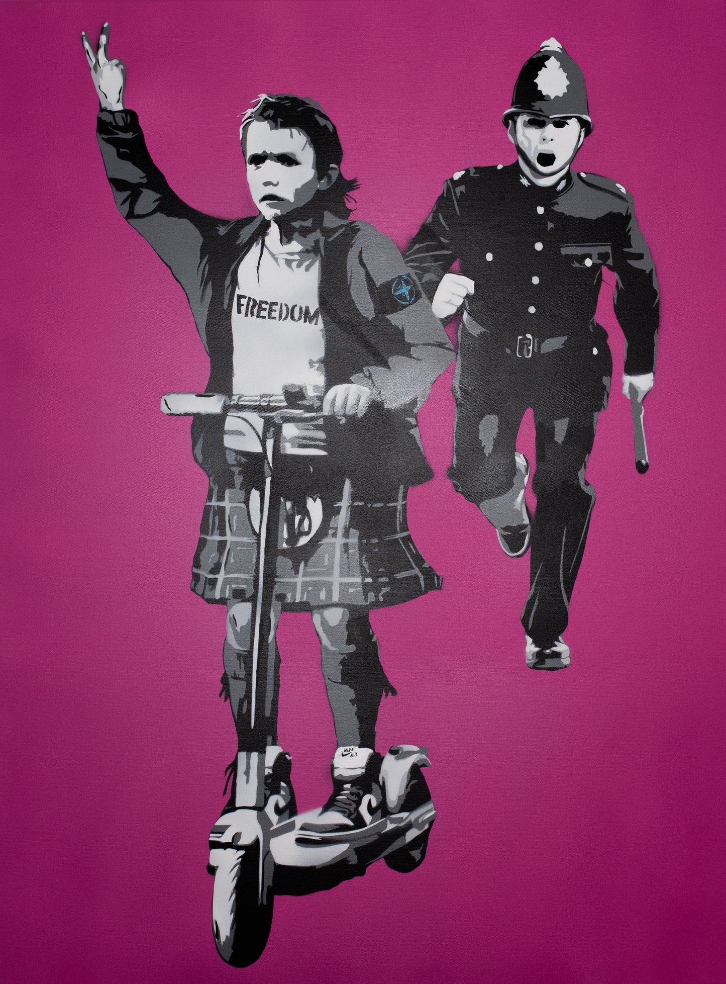 Original Artwork + Limited Edition Print "Freedom, 10, Angus II"