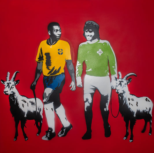 Original Artwork + Limited Edition Print 90cm "Pele Best"