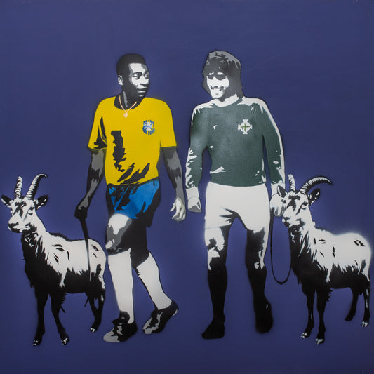 Original Artwork + Limited Edition Print 90cm "Pele Best"