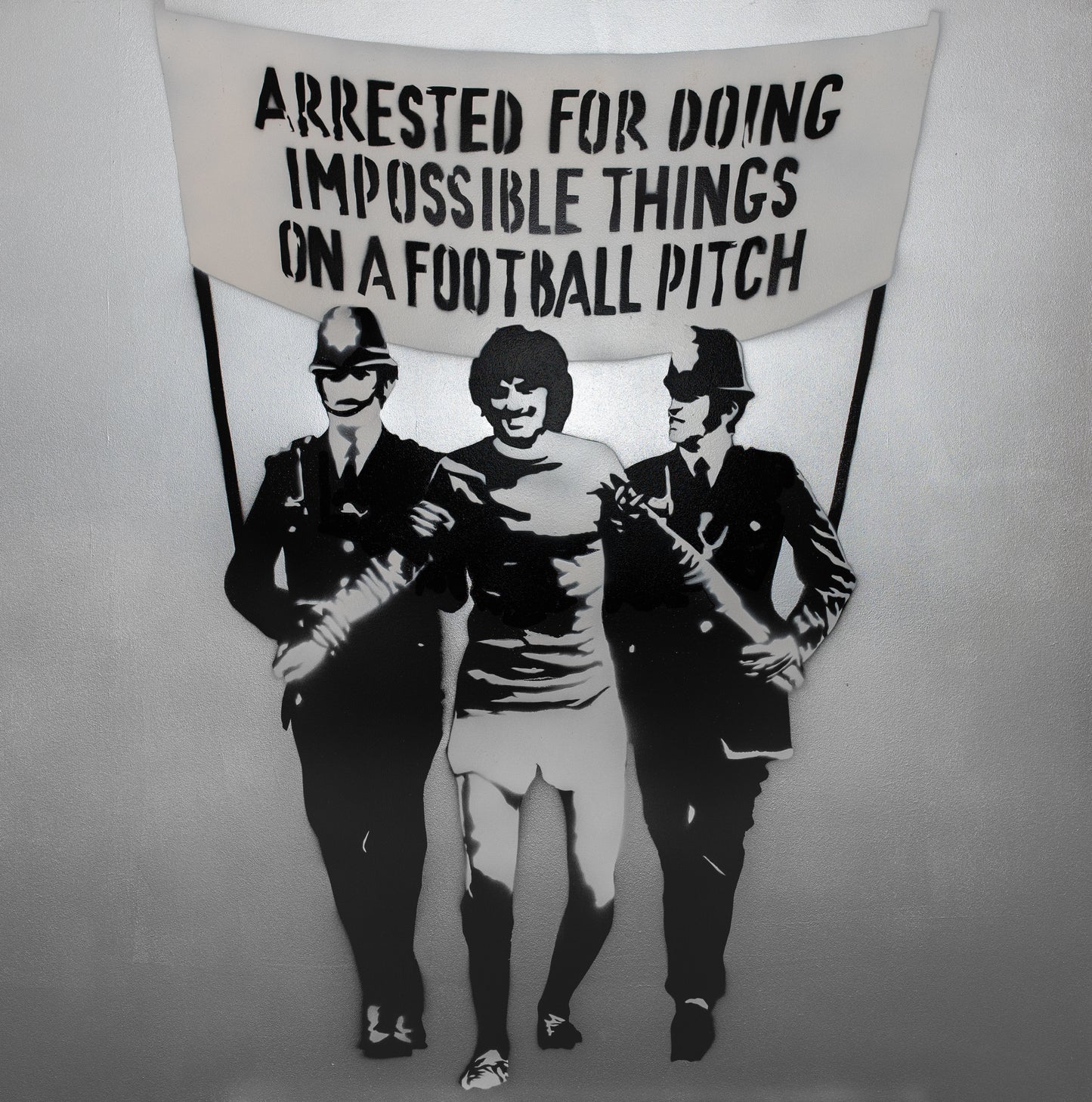 Original Artwork + Limited Edition Print 90cm "I Fought The Law"