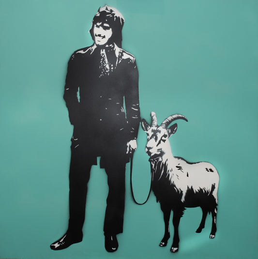 Original Artwork + Limited Edition Print 90cm "The G.O.A.T"