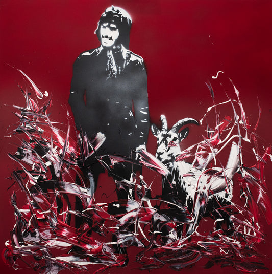 Original Artwork + Limited Edition Print 90cm "The G.O.A.T"