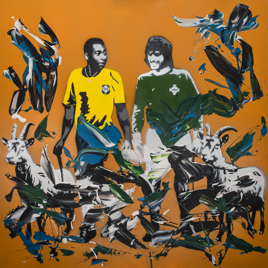 Original Artwork + Limited Edition Print 90cm "Pele Best"