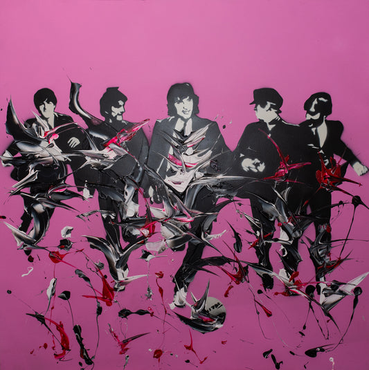 Original Artwork + Limited Edition Print 90cm "Fab Five"