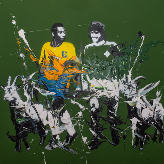 Original Artwork + Limited Edition Print 90cm "Pele Best"