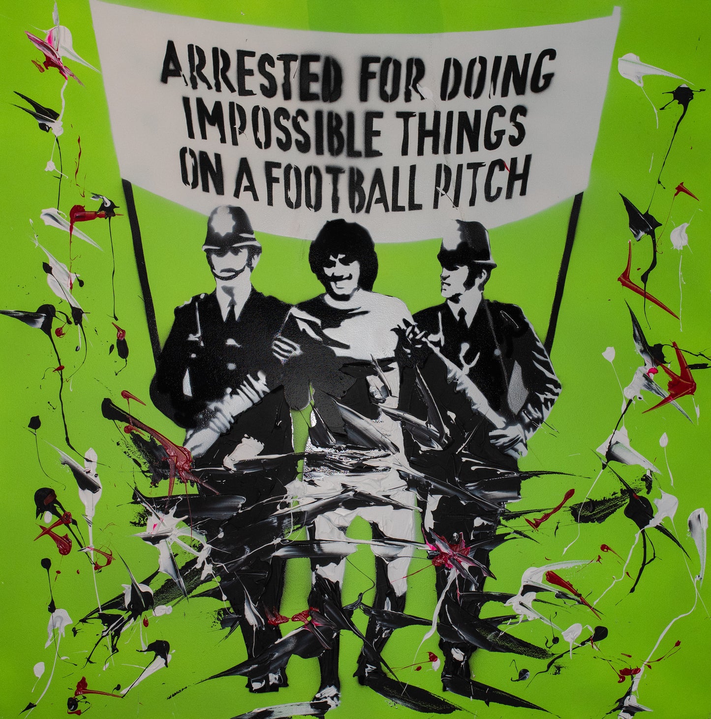 Original Artwork + Limited Edition Print 90cm "I Fought The Law"