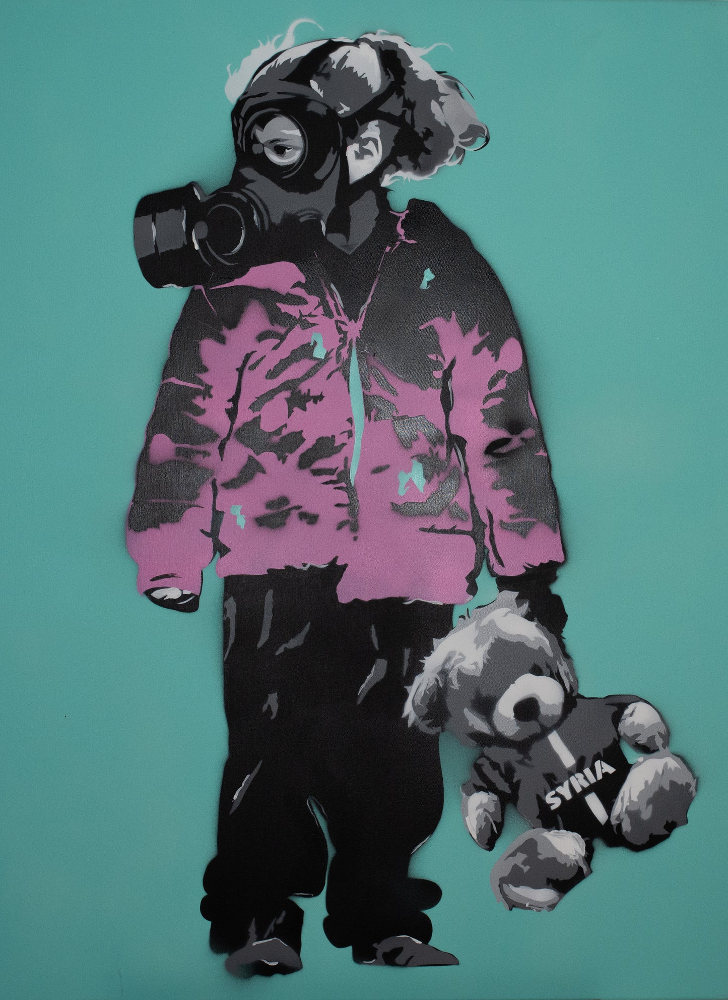 Original Artwork + Limited Edition Print "Amira, 7, Gas Attack II"