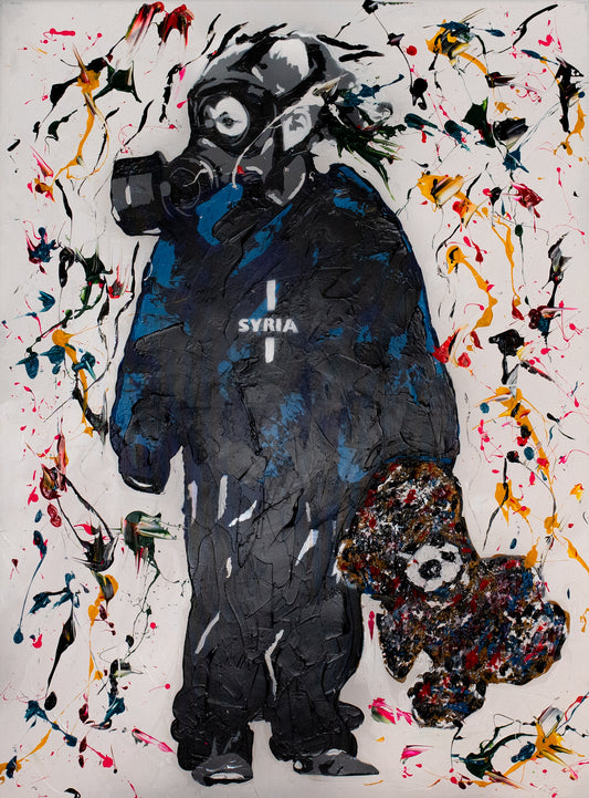 Original Artwork + Limited Edition Print "Amira, 7, Gas Attack I"