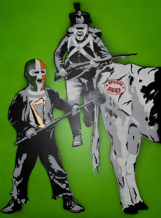 Original Artwork + Limited Edition Print "Fintan, 7, Irish Beef I"