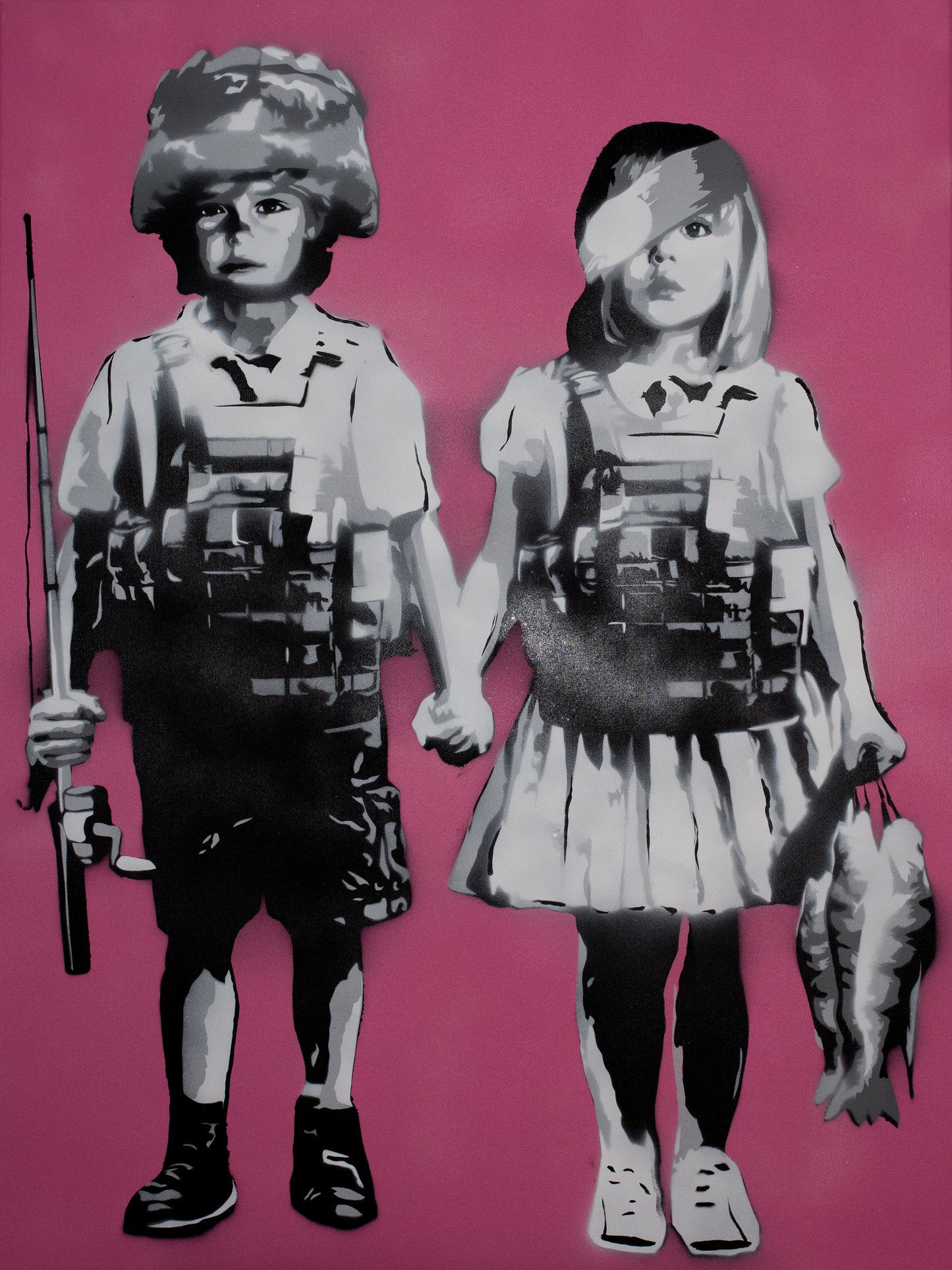 Original Artwork + Limited Edition Print "Alina & Arten, 10 & 8, Fisher Kings I"