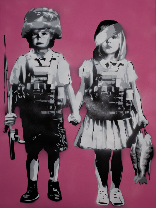 Original Artwork + Limited Edition Print "Alina & Arten, 10 & 8, Fisher Kings I"