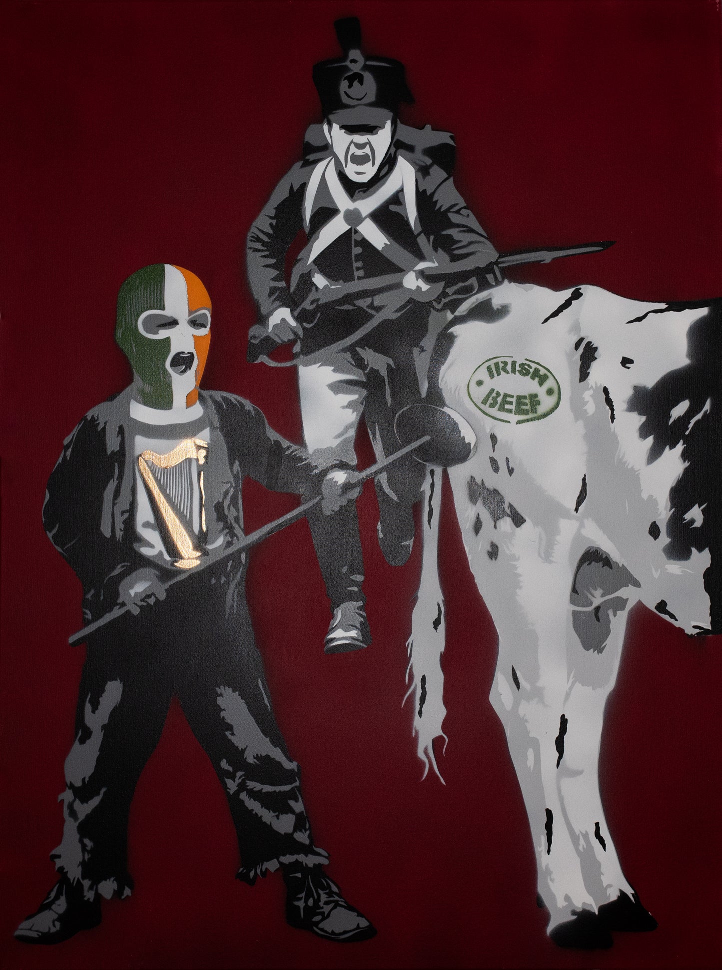 Original Artwork + Limited Edition Print "Fintan, 7, Irish Beef II"