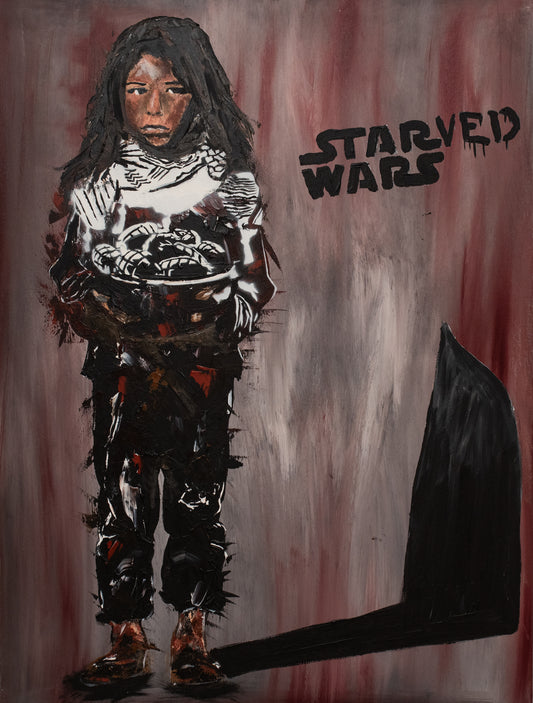 Original Artwork + Limited Edition Print "Halima, 9, Starved Wars I"